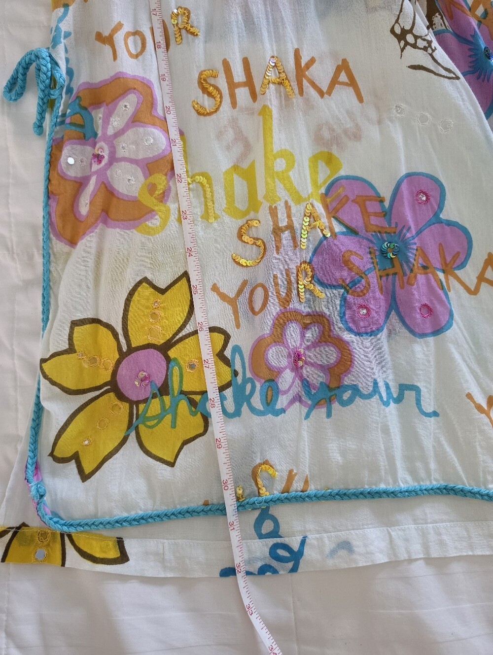 Letarte Shake Your Shaka Cover Up Size M / L - Picture 12 of 12